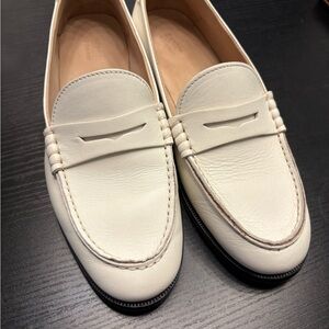 KOIO Cream Leather Loafers (Women’s 38)